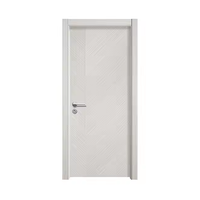 Puerta interior de WPC para dormitorio blanco antitermitas con marco de puerta